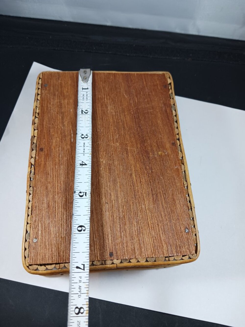 Vintage Rattan Note Pad Holder - Picture 7 of 8
